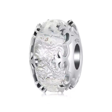 Arktis Glas Charm aus 925 Sterling-Silber – Charmerie