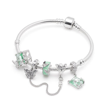Armband mit Charms Set MINT MOMENTS aus 925 Sterling-Silber – Charmerie