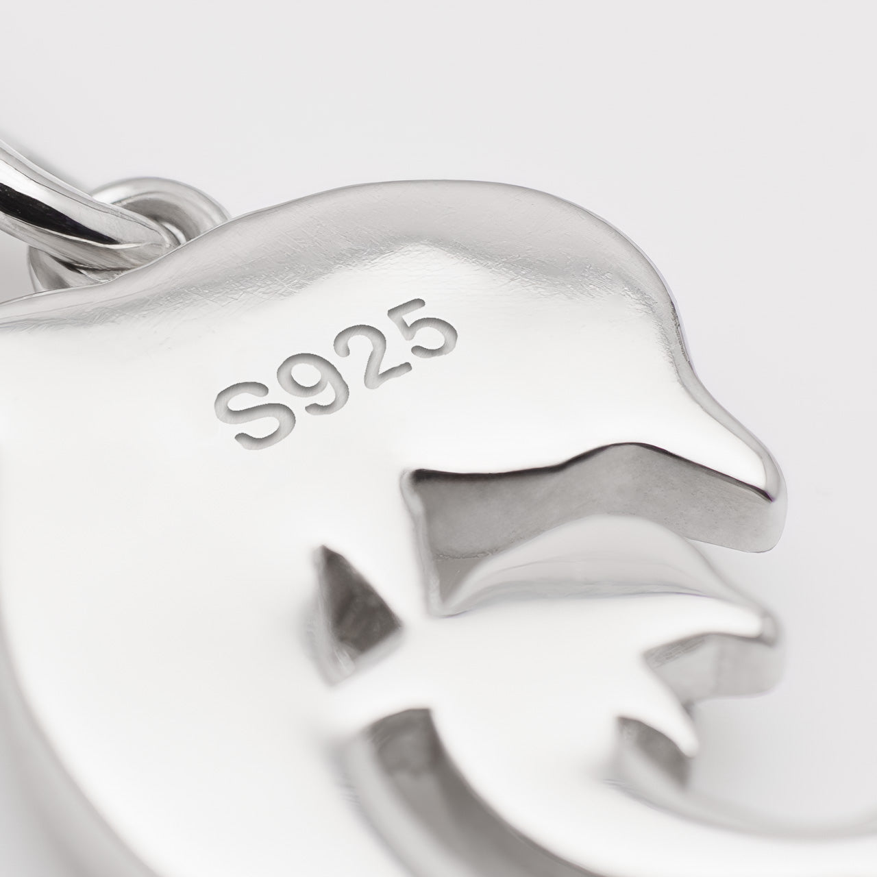 925 Sterling-Silber - Delfin Mutter und Kind Charm Anhänger – Charmerie