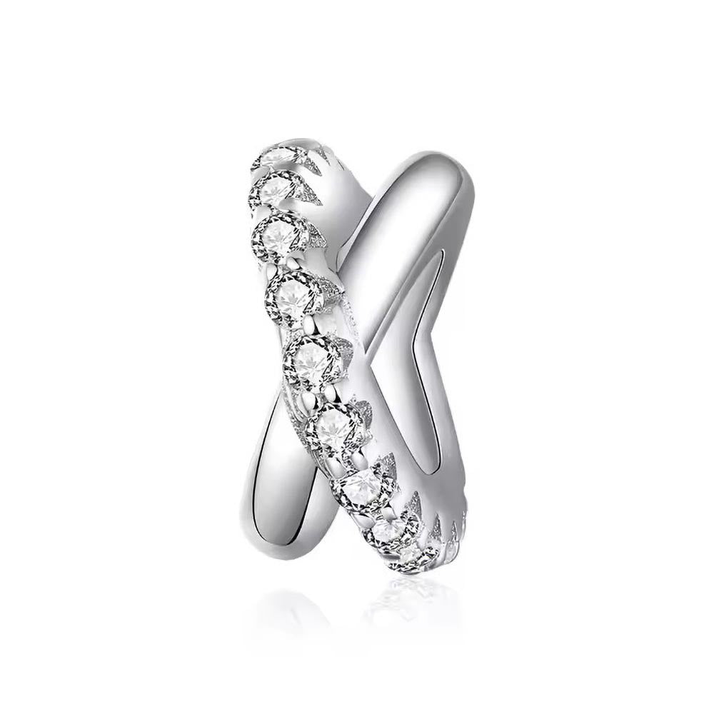 Kleiner Silber Ringe Charm – Zwischenelement für Charm Armband aus 925 Sterling-Silber – Charmerie