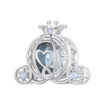 Märchen Kürbiskutsche Charm aus 925 Sterling-Silber – Charmerie