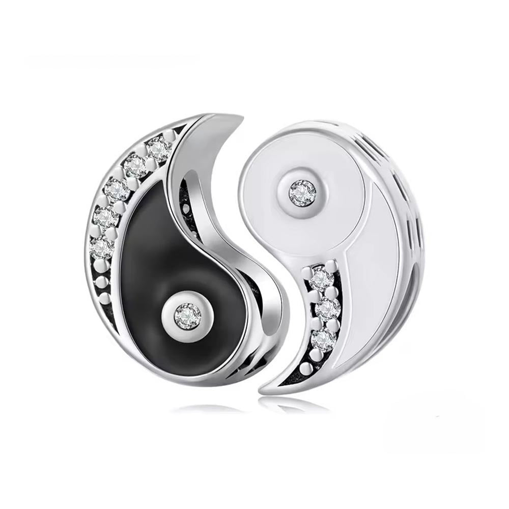 Teilbarer Yin Yang Pärchen Charm aus 925 Sterling-Silber – Charmerie