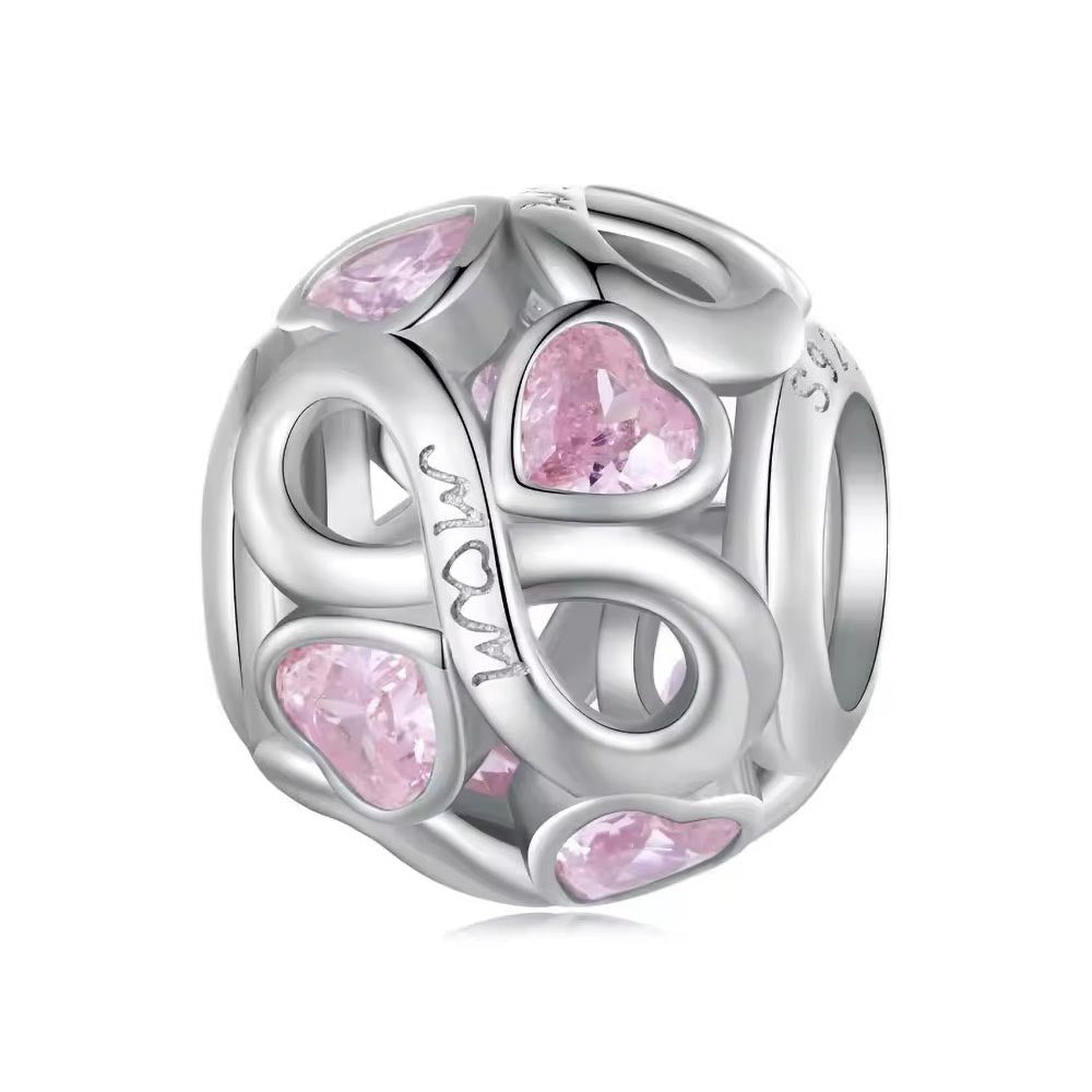 Unendliche Liebe MOM Charm aus 925 Sterling-Silber – Charmerie