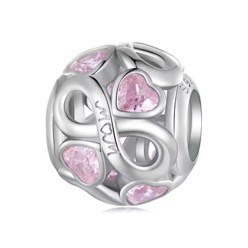 Unendliche Liebe MOM Charm aus 925 Sterling-Silber – Charmerie
